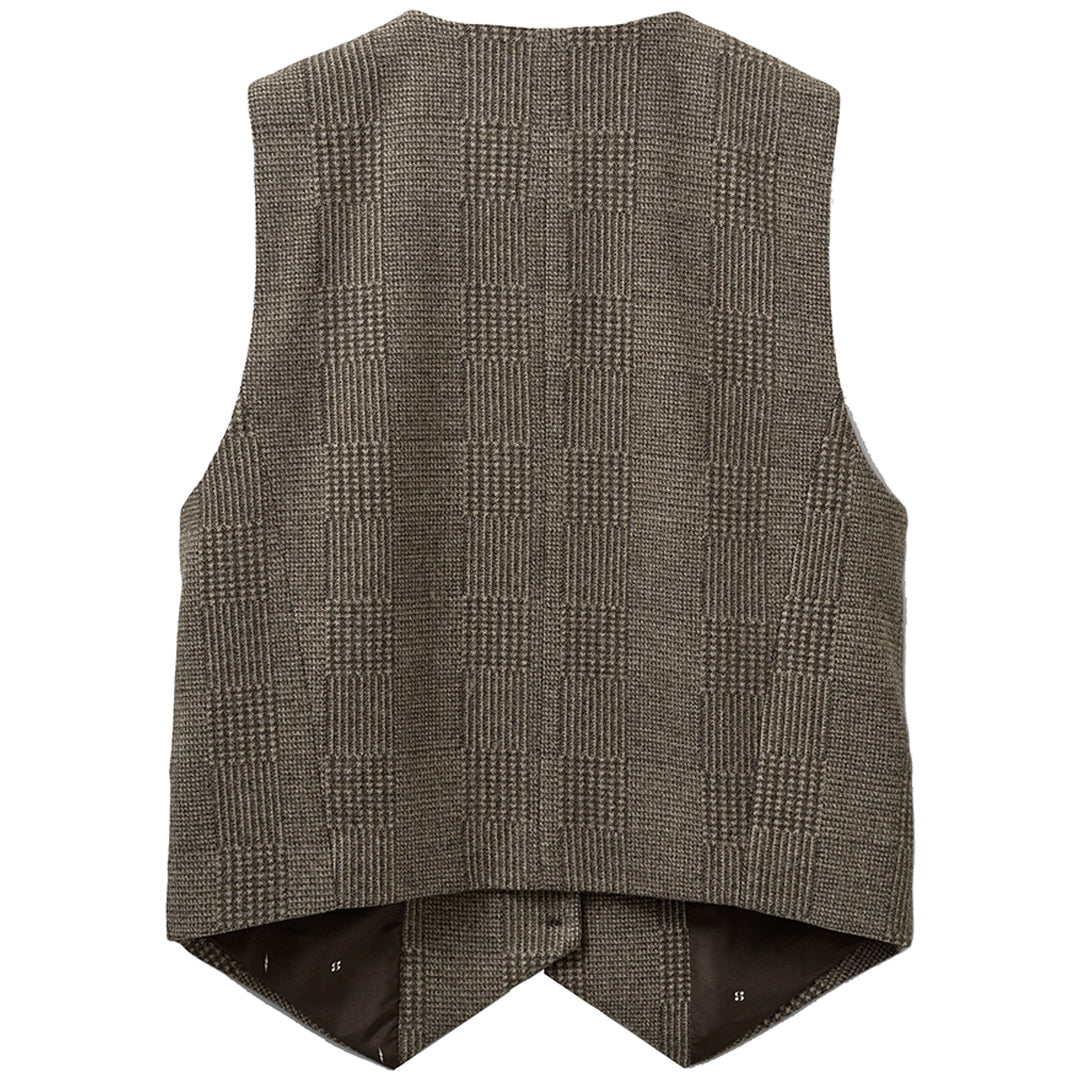 Sofie Schnoor Brown Check Waistcoat -nwt