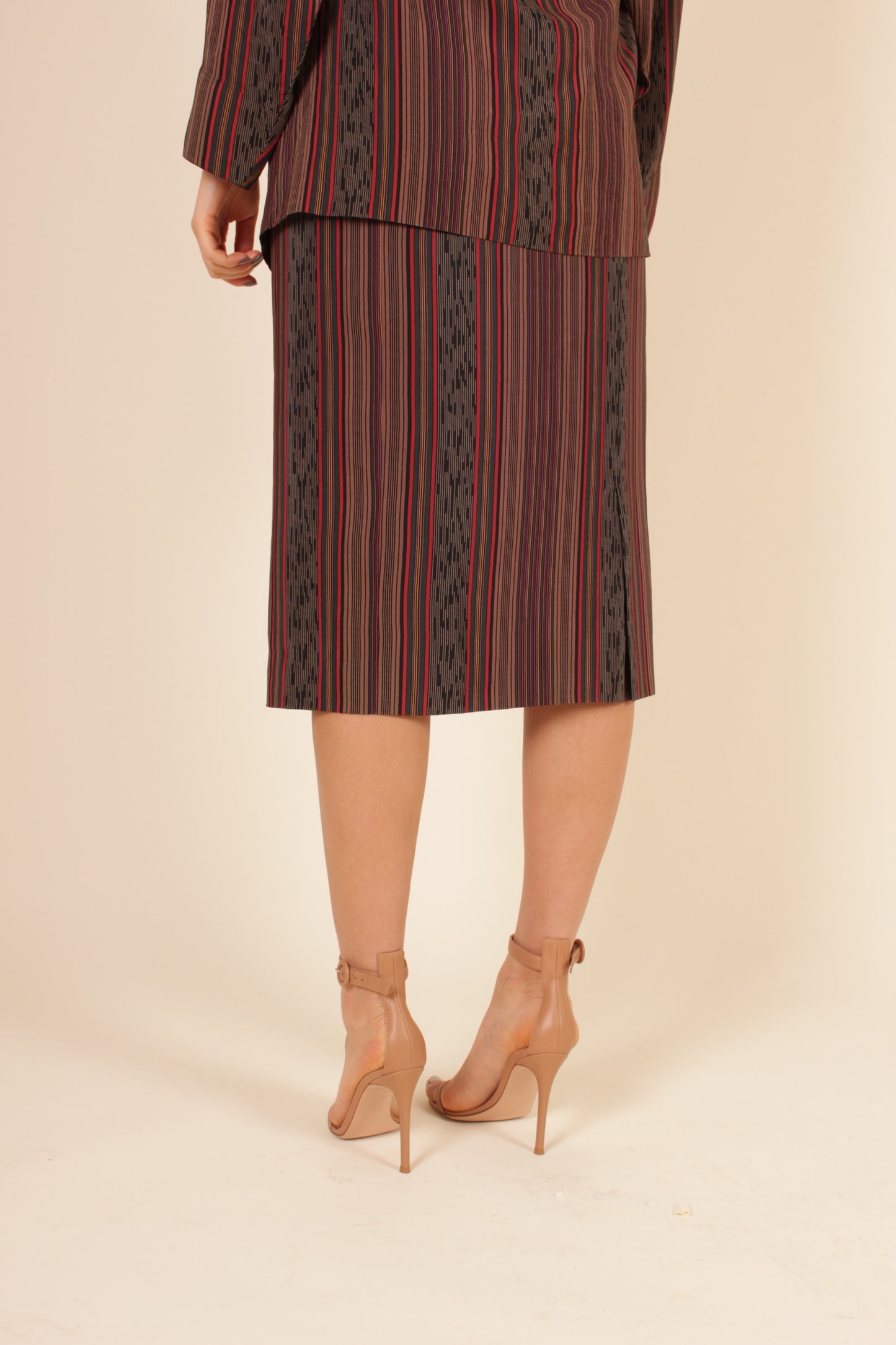 Vintage Chloe Striped Silk Two Piece