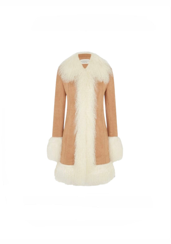 Charlotte Simone Faux Suede Afghan Coat - nwt