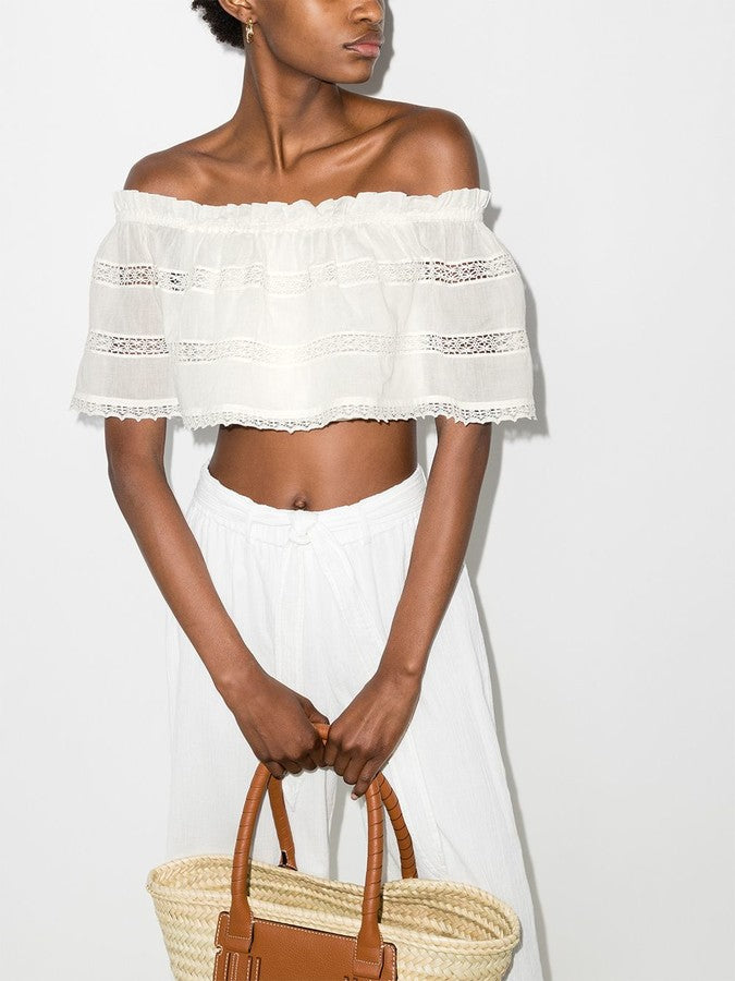 Boteh Off Shoulder Top