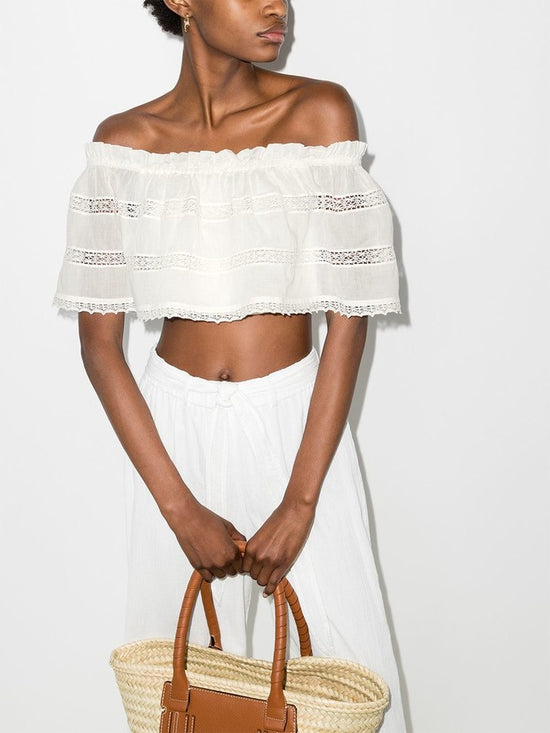 Boteh Off Shoulder Top