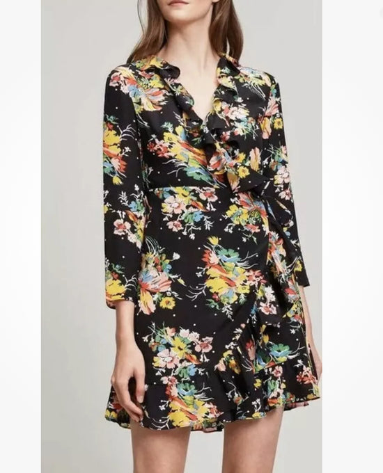 Rixo Floral Wrap Dress