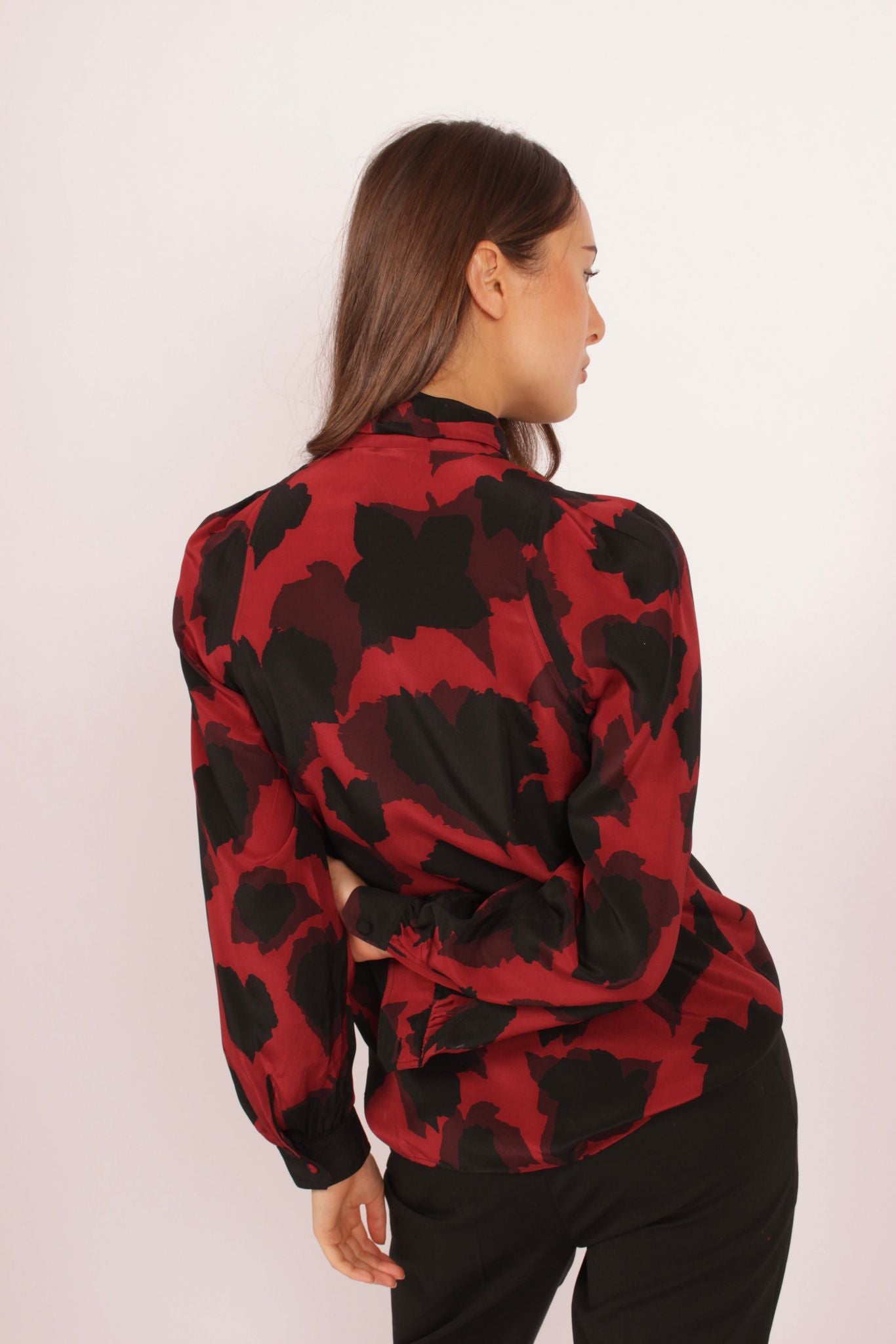 Gucci Silk Tie Neck Blouse