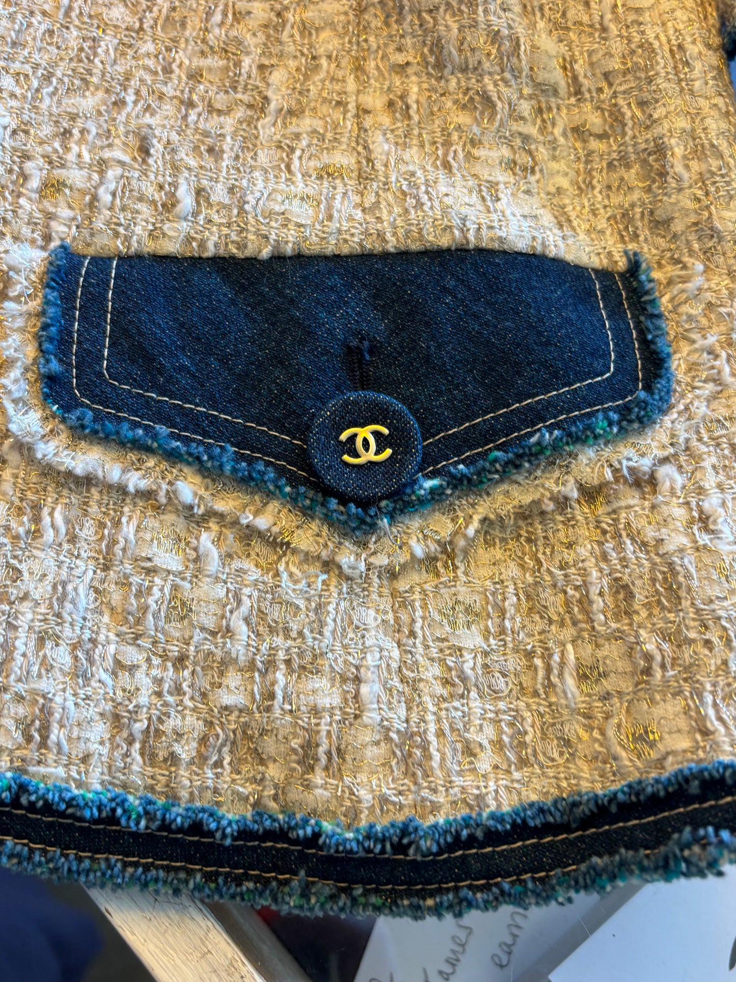 Chanel 2007 Denim and Tweed Jacket