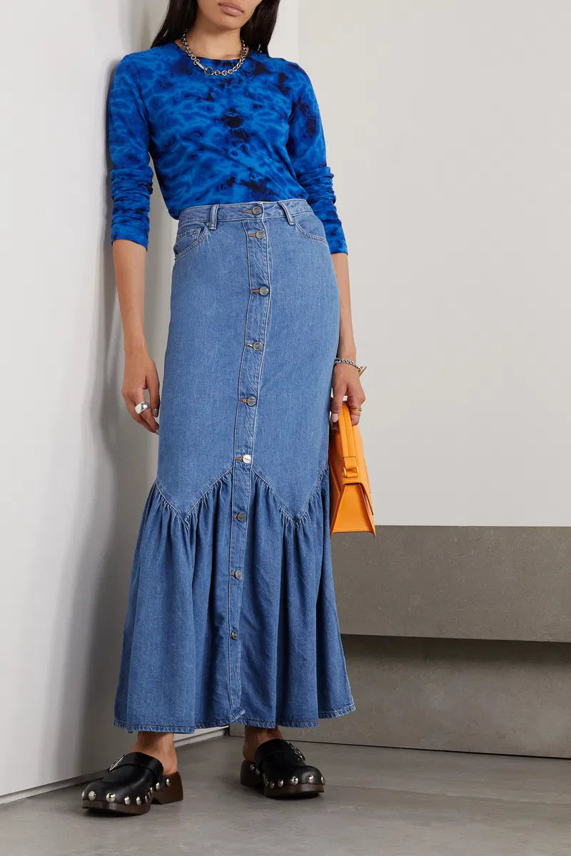 Ganni Denim Skirt - NWT