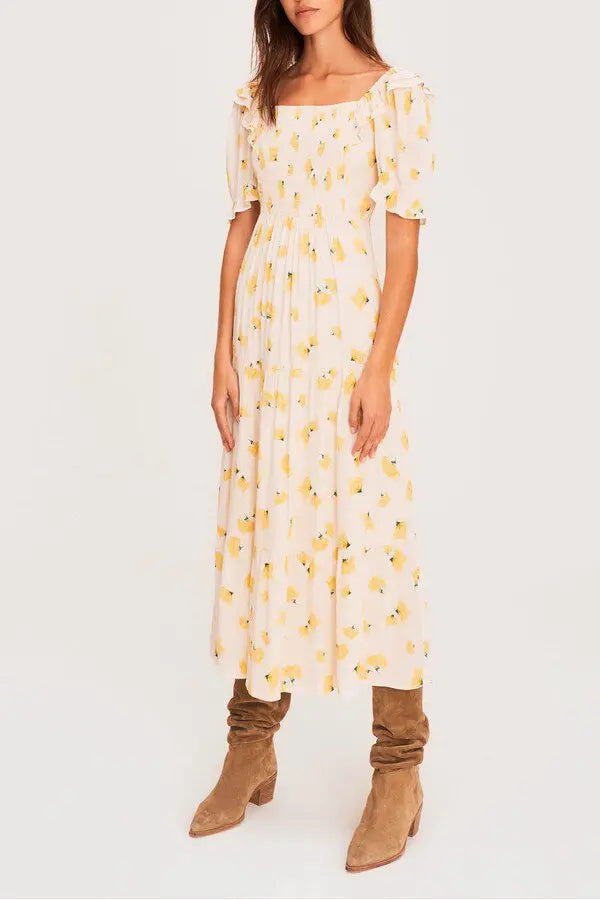Bash Yellow Floral Dress