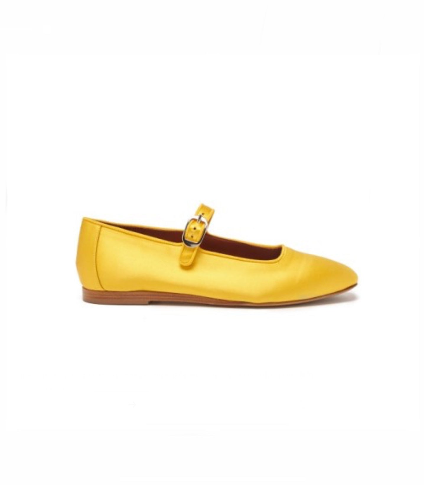 Le Monde Beryl Yellow Satin Shoes