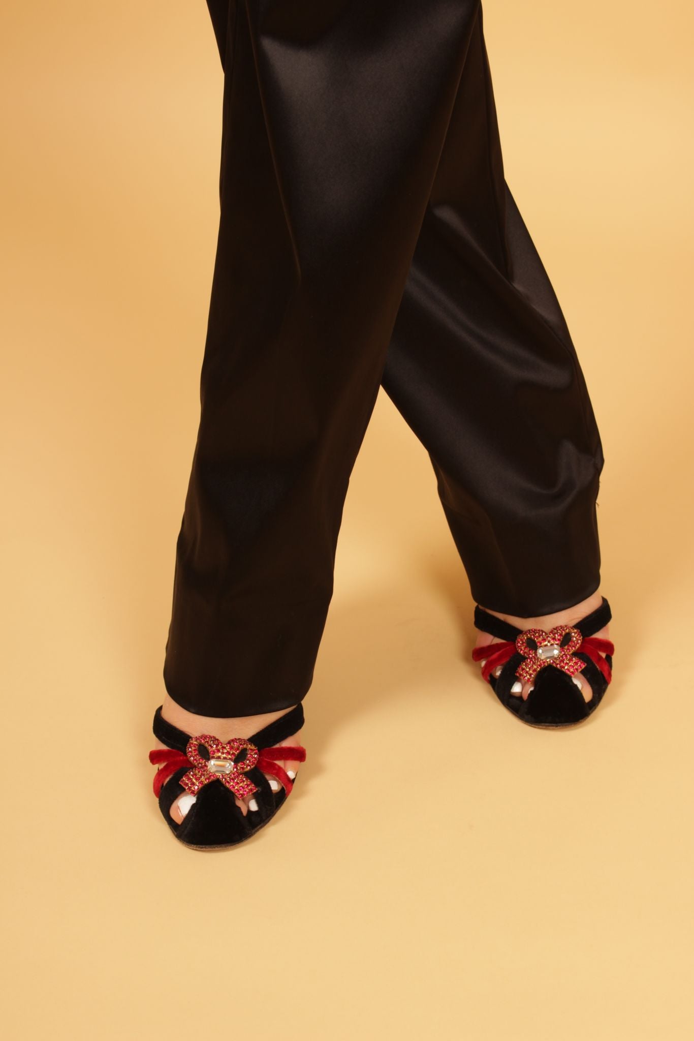 Vintage Christian Lacroix Velvet Heels