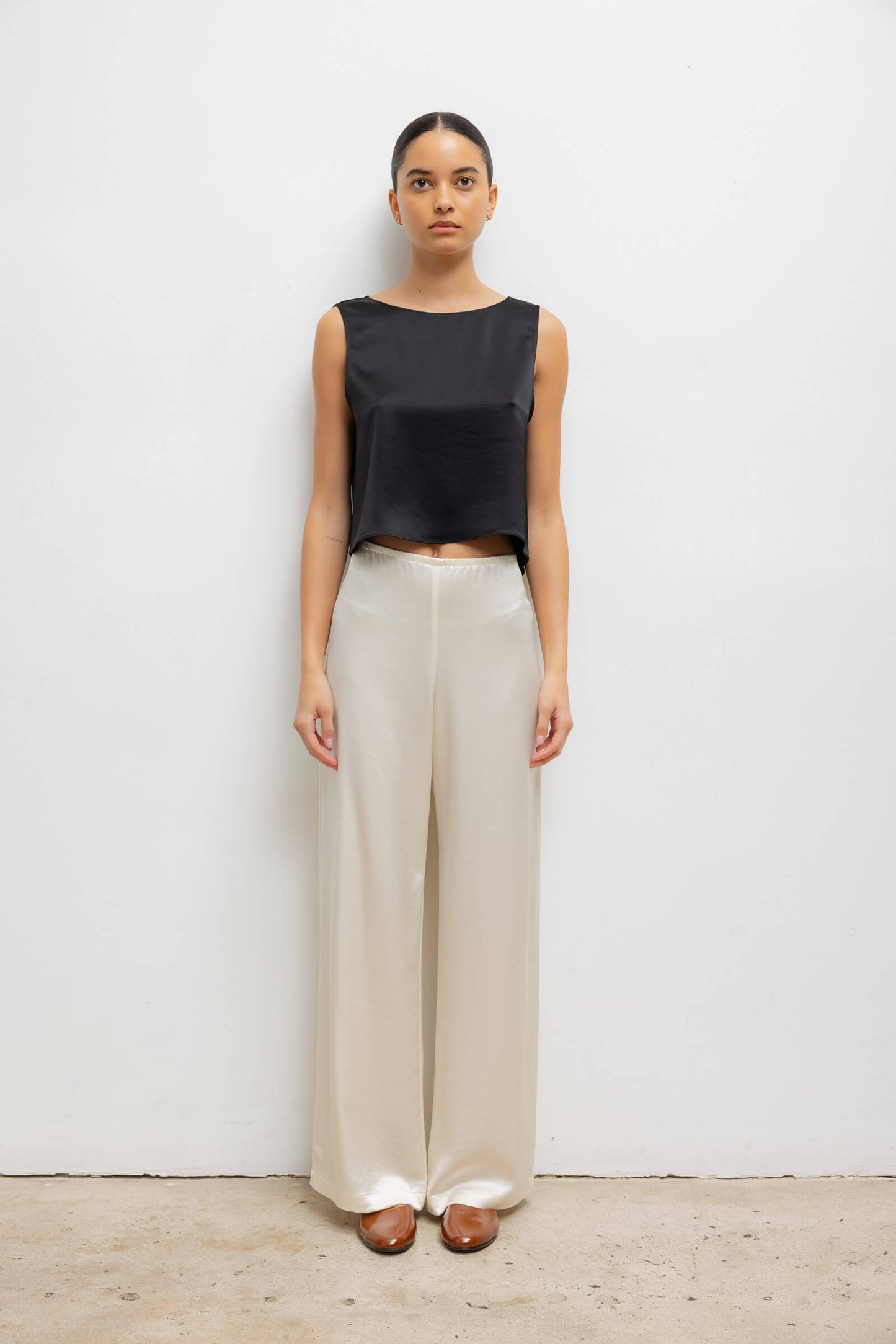 Le Set Barb Satin Tank