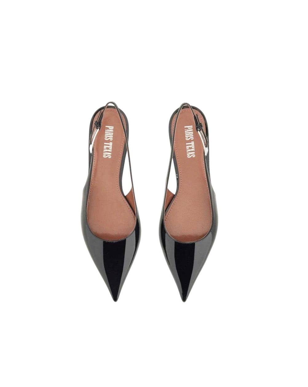 Paris Texas Black Patent Sling Backs - new