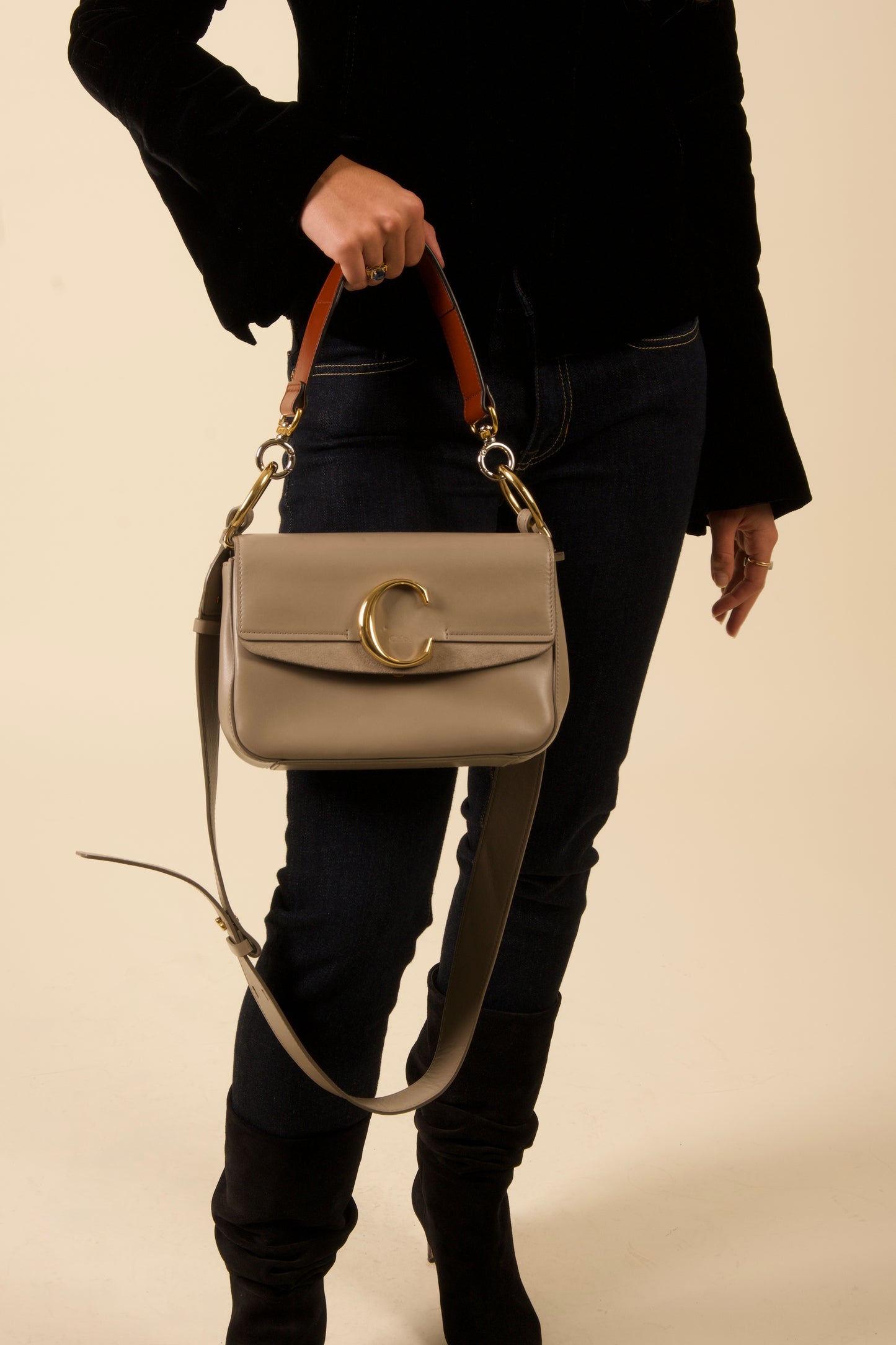 Chloe C Double Carry Bag