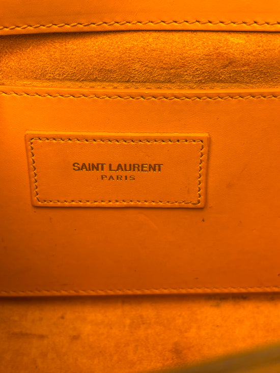 Saint Laurent Cassandra Blush Clutch