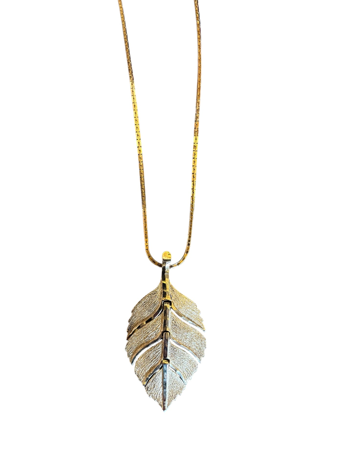 Vintage Leaf Necklace
