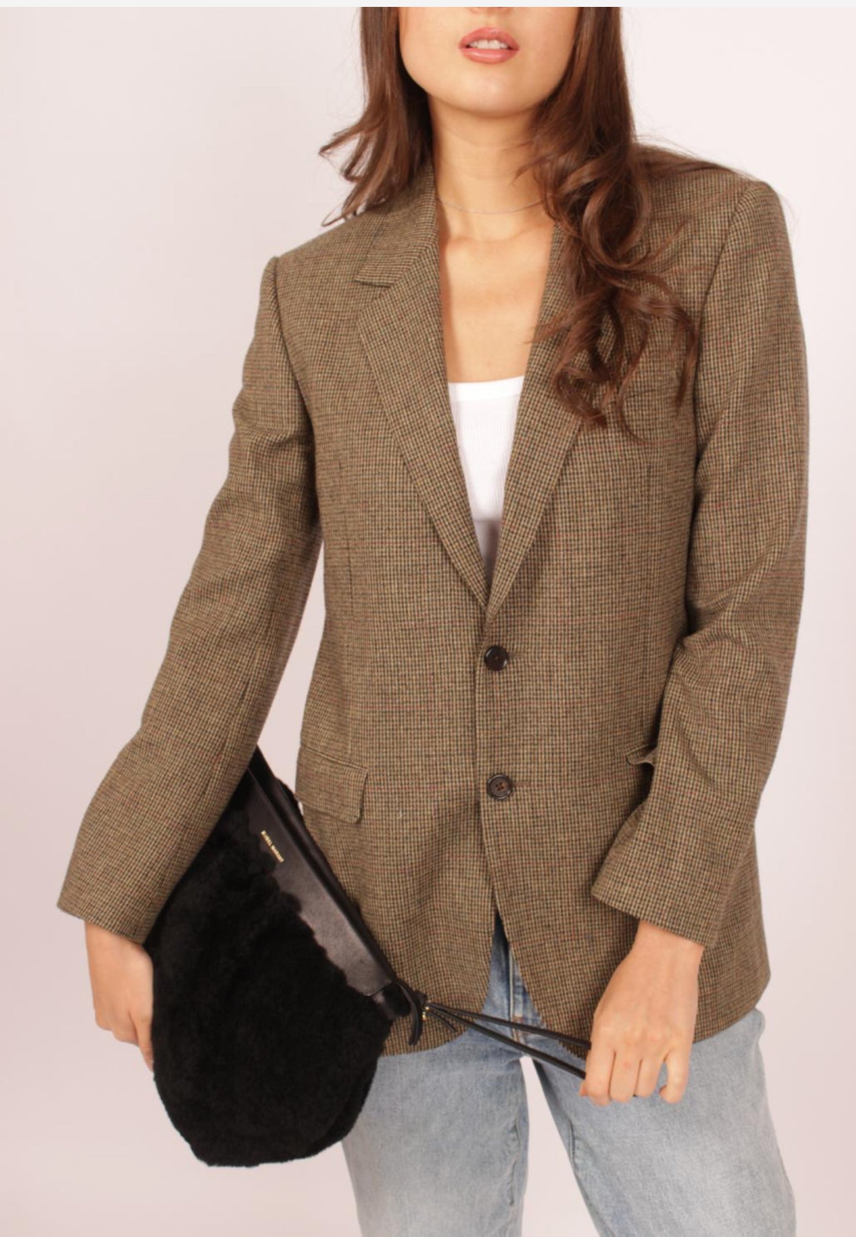 Isabel Marant Oversized Shearling Clutch
