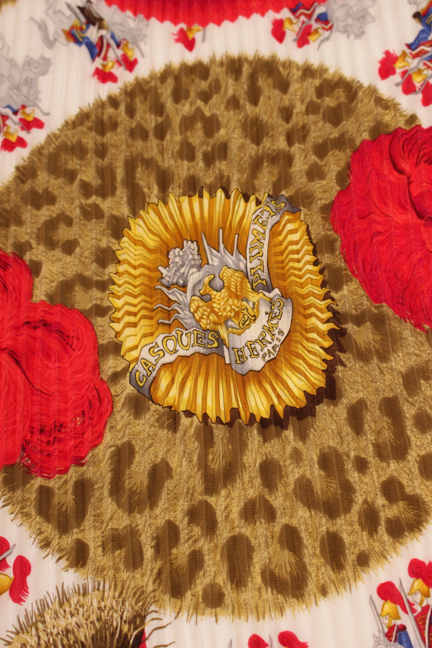 Hermes Vintage Pleated Scarf