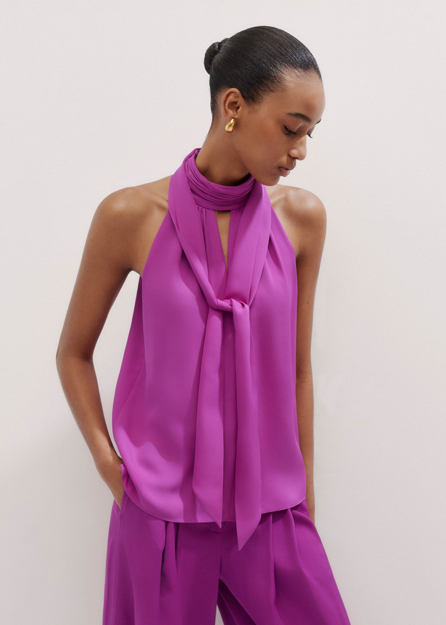 Me+Em Silk Scarf Top