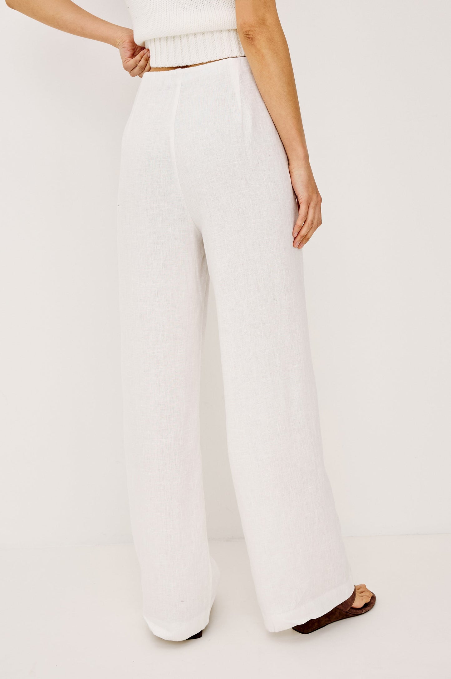 Rails Andrine White Linen Pants