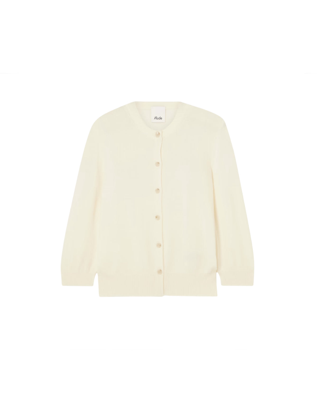 Allude Ivory Cashmere Cardigan