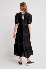 Desigual Black Broderie Dress