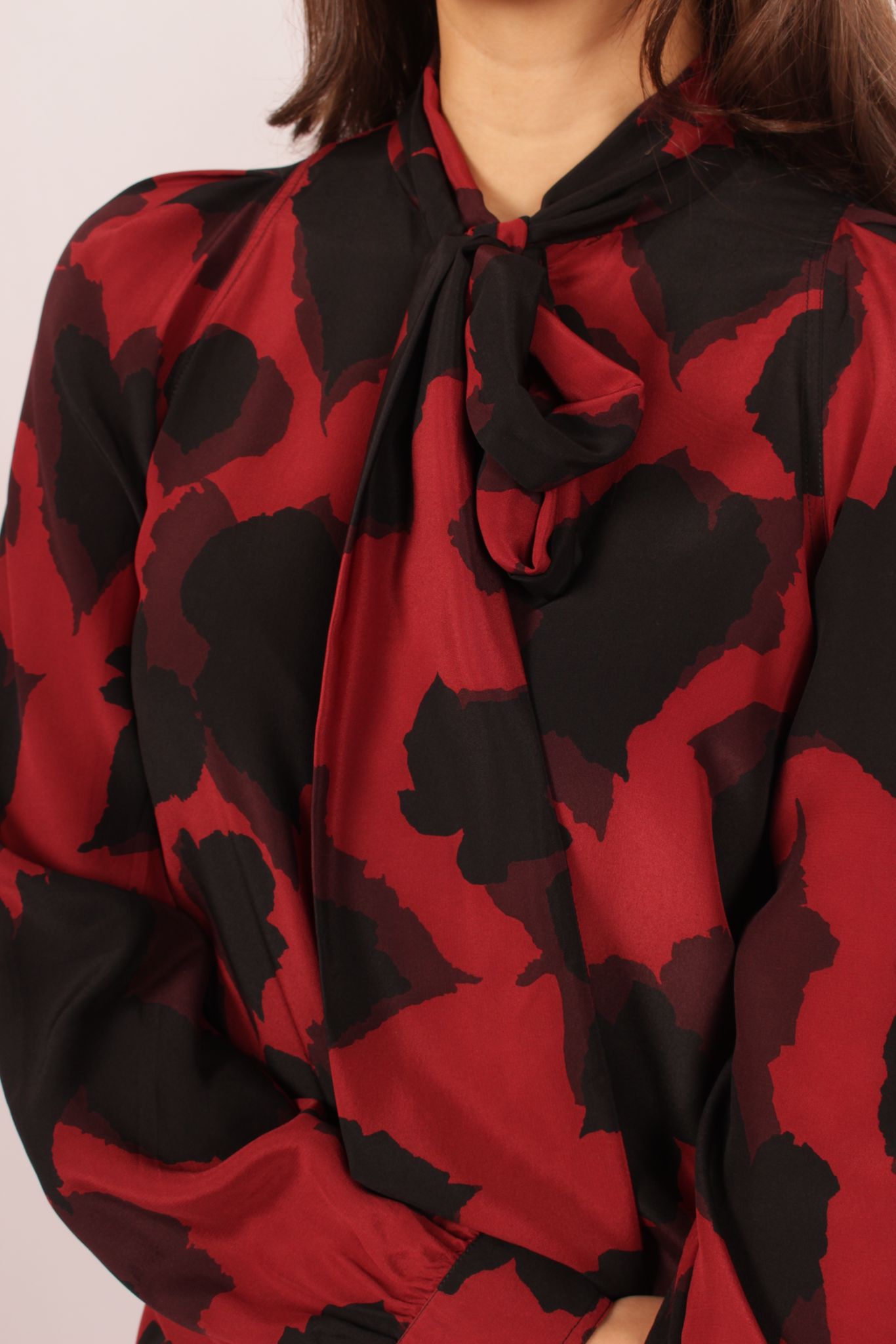 Gucci Silk Tie Neck Blouse