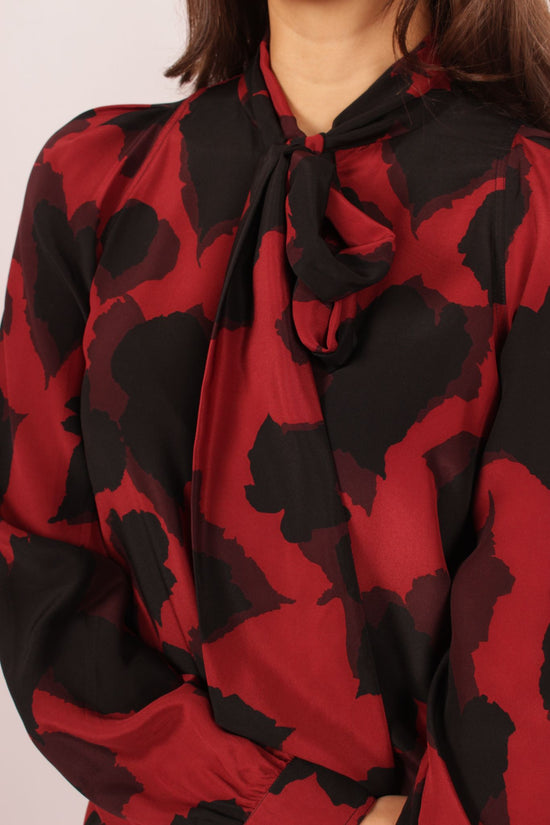 Gucci Silk Tie Neck Blouse