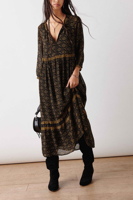 Ba&sh Black Chiffon Dress