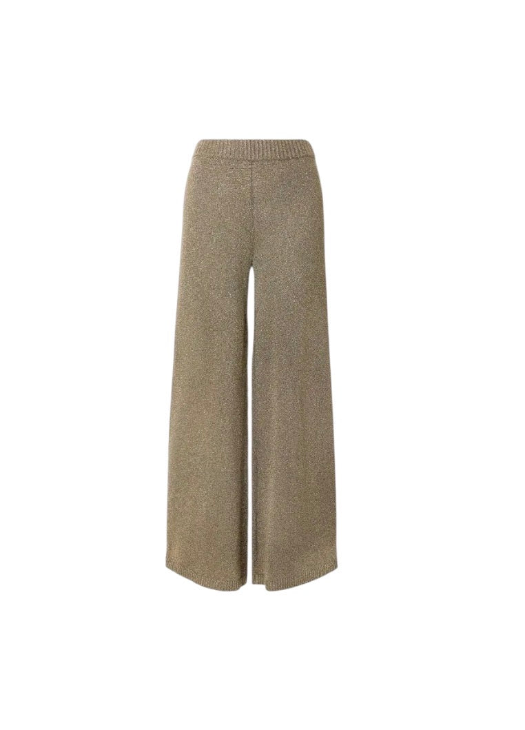 Staud Gold Lurex trousers
