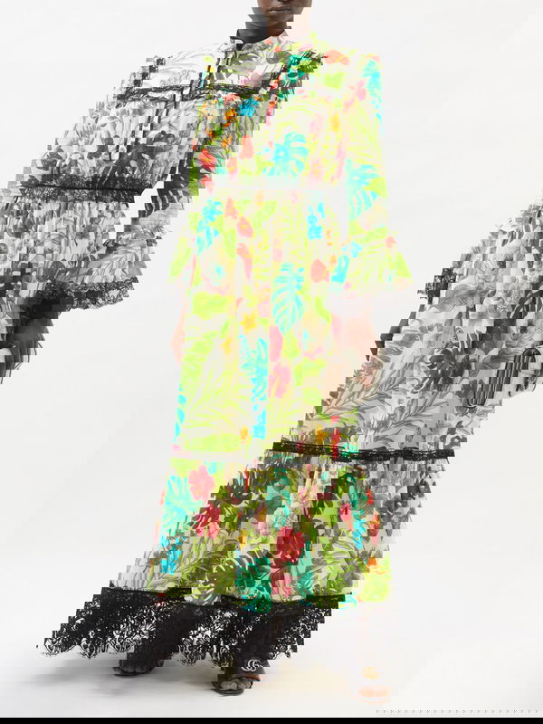 Gucci Tropical Print Dress