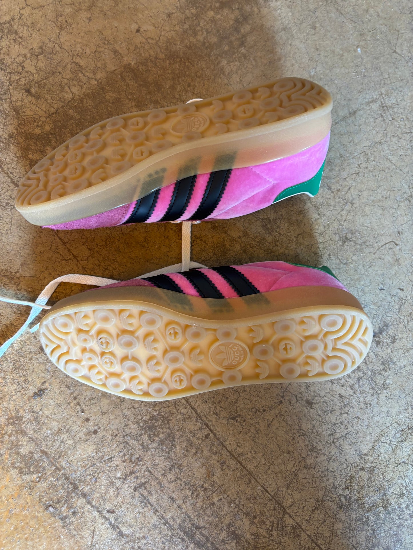 Gucci x Adidas Pink Velvet Trainers