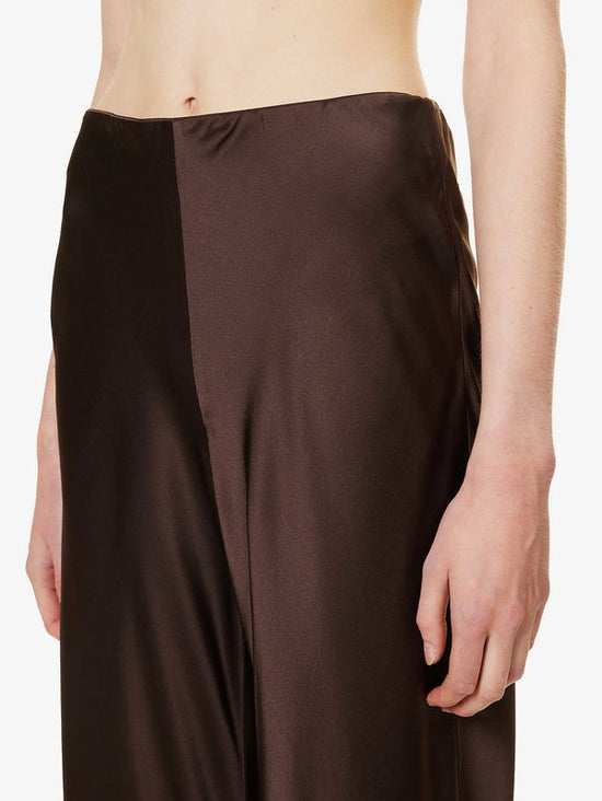 Frame Chocolate Silk Trousers