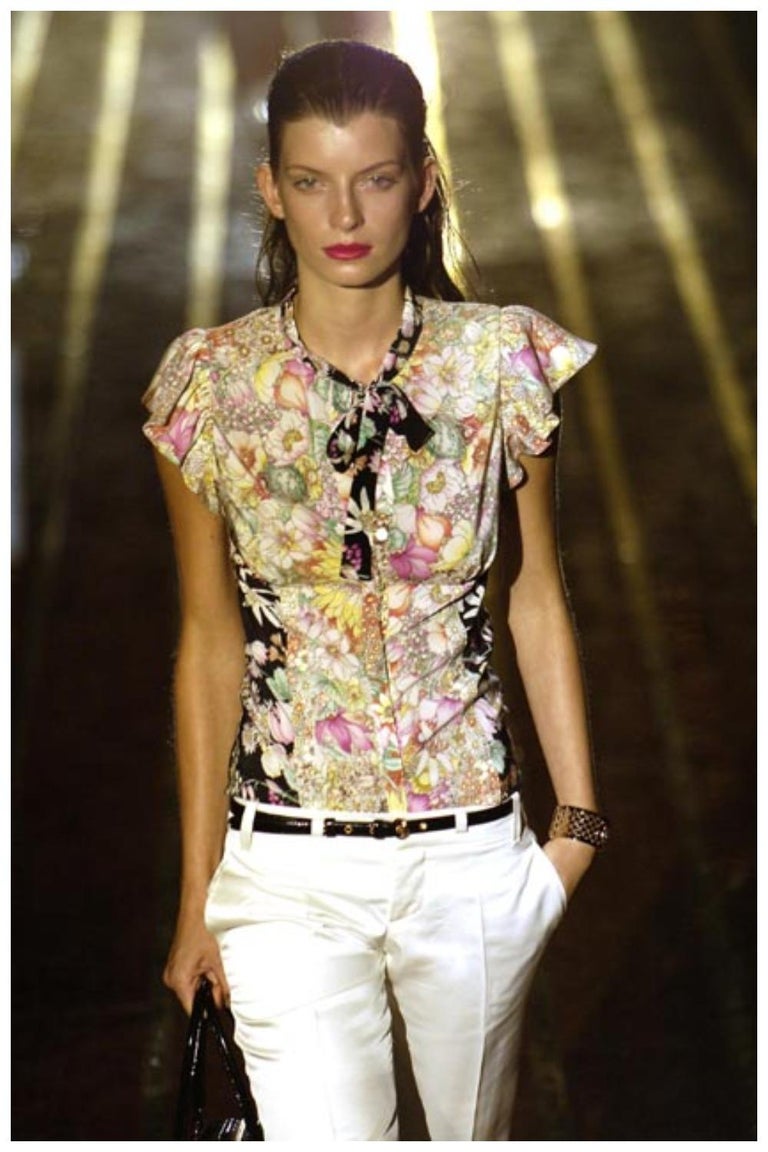 Gucci Silk Floral Blouses
