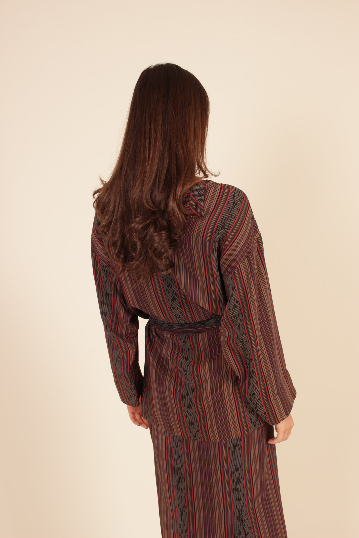 Vintage Chloe Striped Silk Two Piece