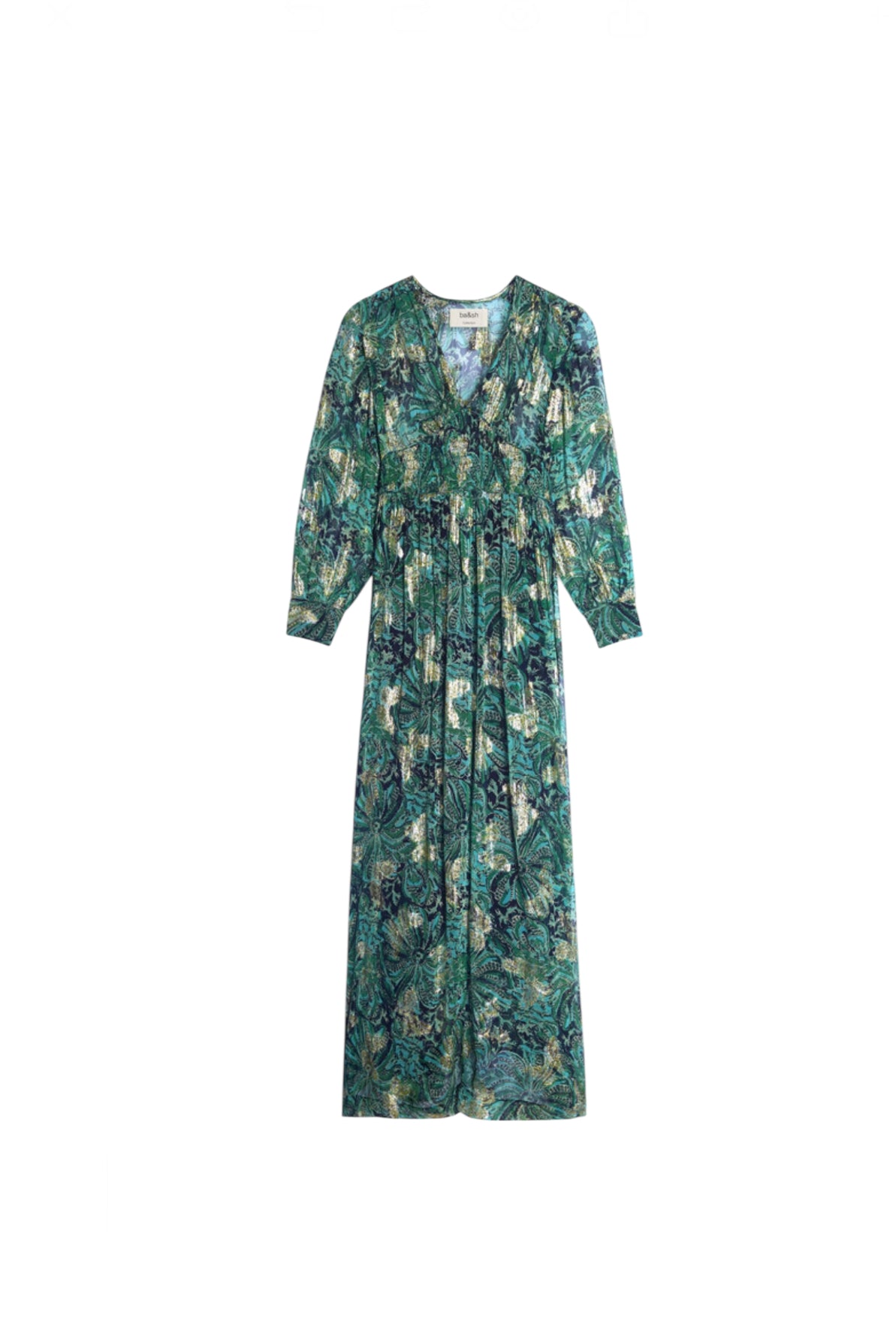 Ba&sh Quartz Metallic Maxi Dress