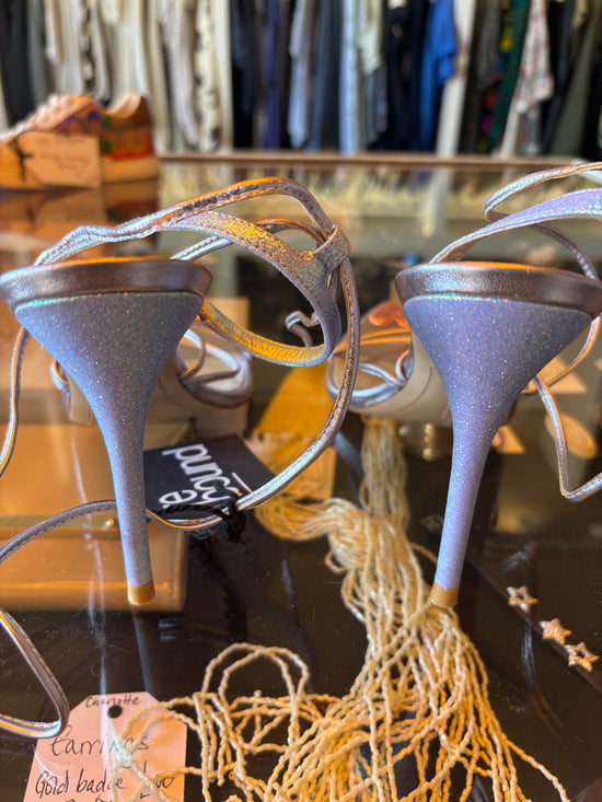 Sophia Webster Silver Heart Heels