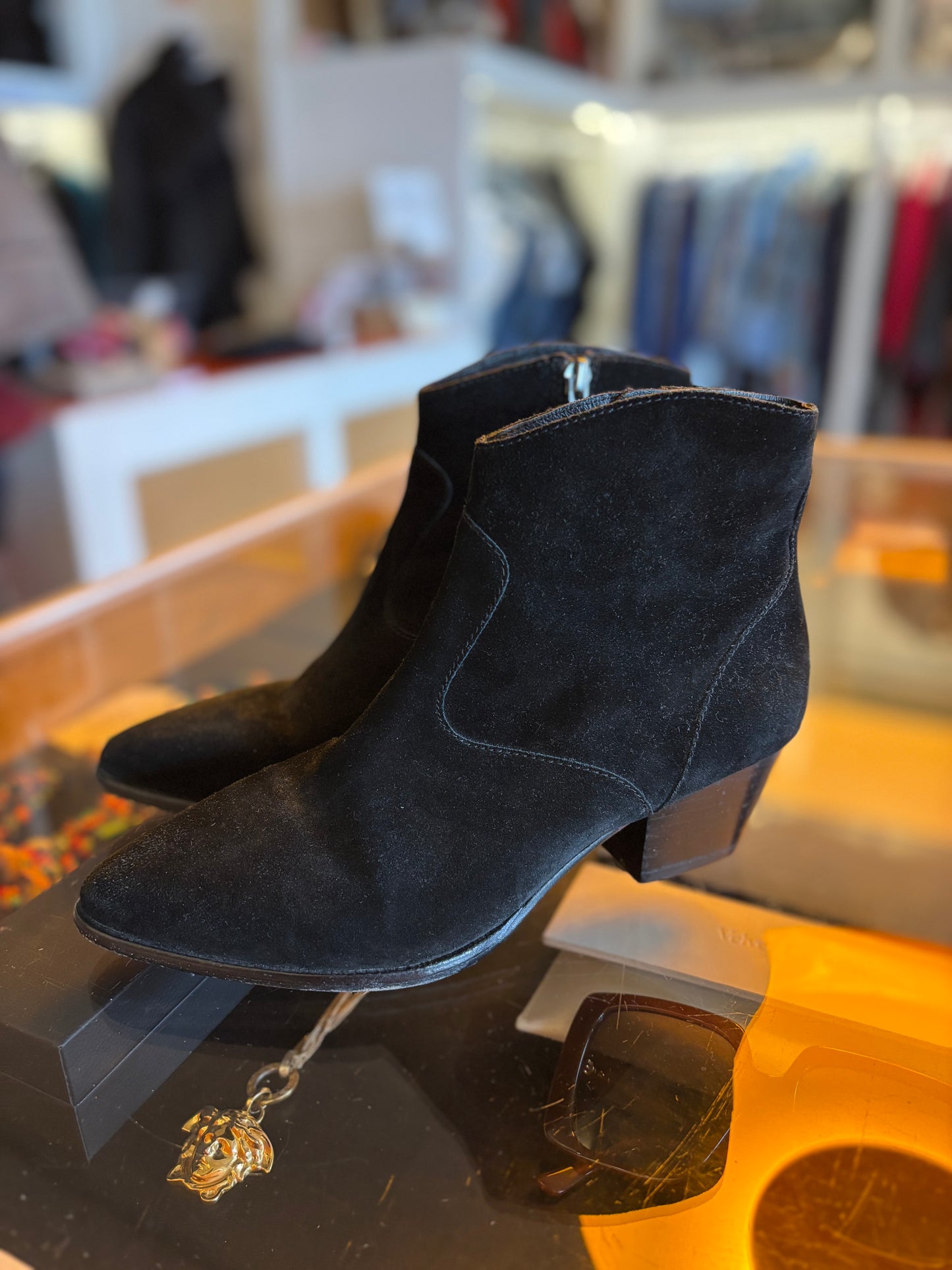 Ash Black Suede Boots