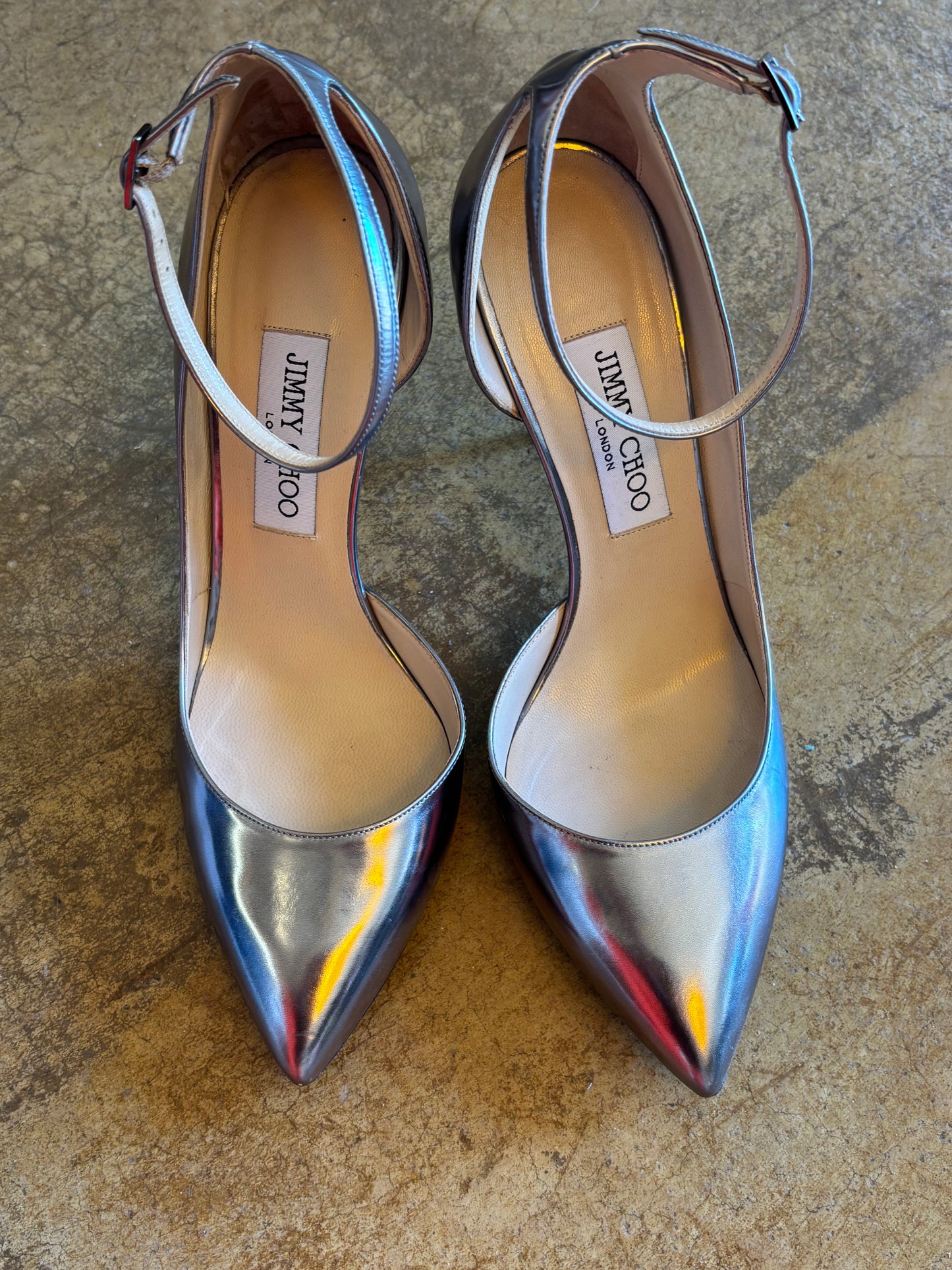 Jimmy Choo Silver Heels