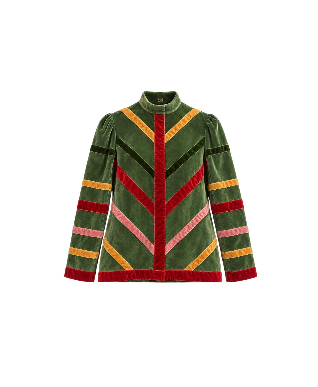 La Veste Velvet Appliqué Top