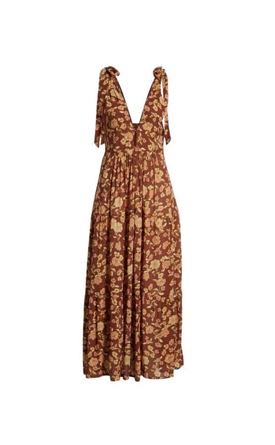 Faithful the Brand Brown Floral Dress - nwt