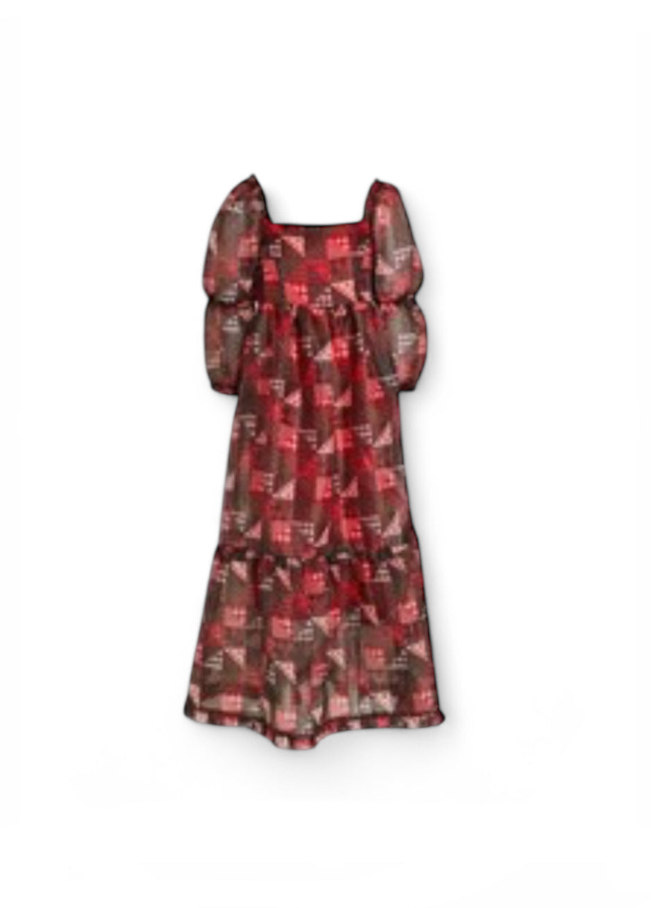 Shrimps Patchwork Organza Dress - NWT