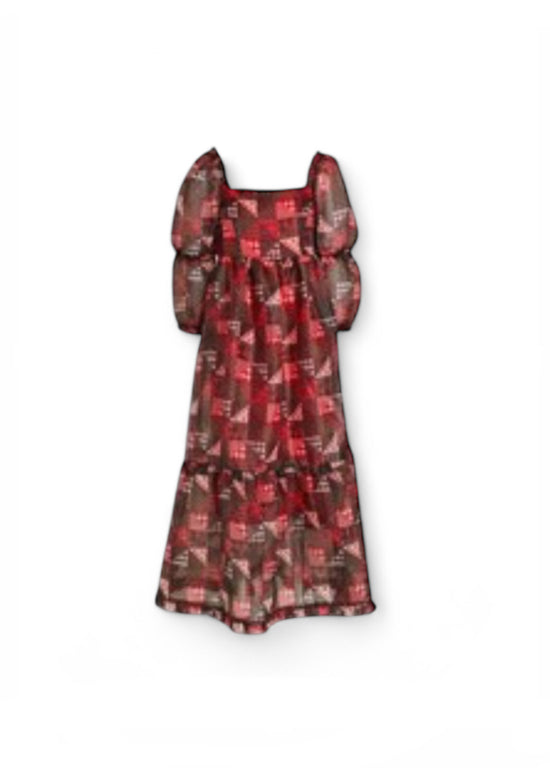 Shrimps Patchwork Organza Dress - NWT