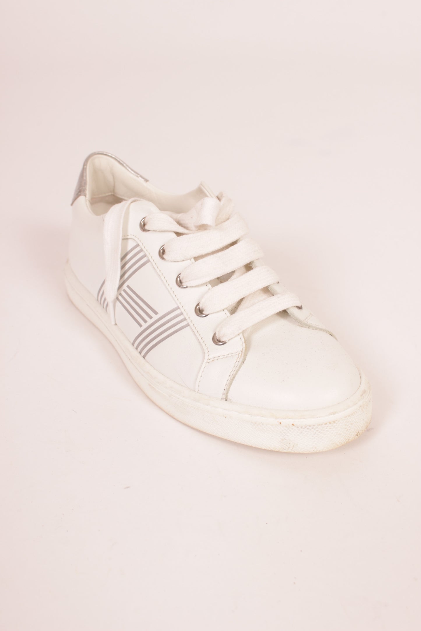 Hermes Silver H Trainers