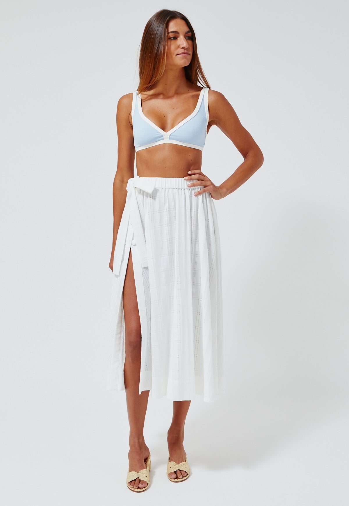 Lisa Marie Fernandez White Skirt