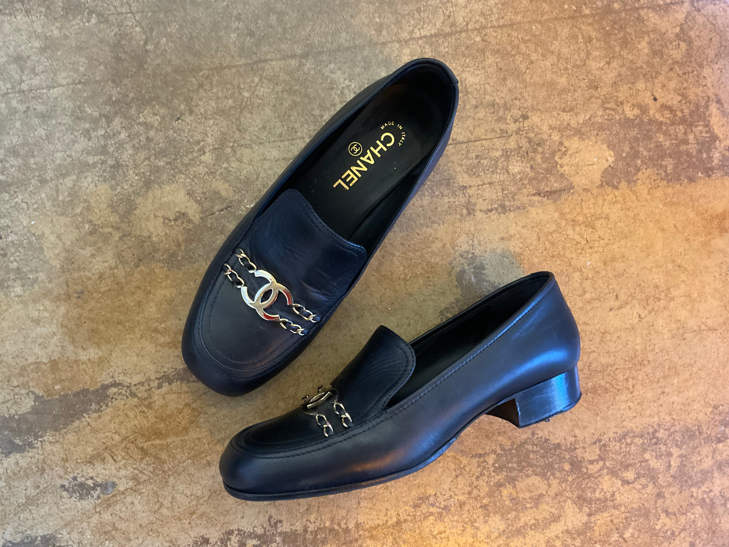 Chanel Black Loafers