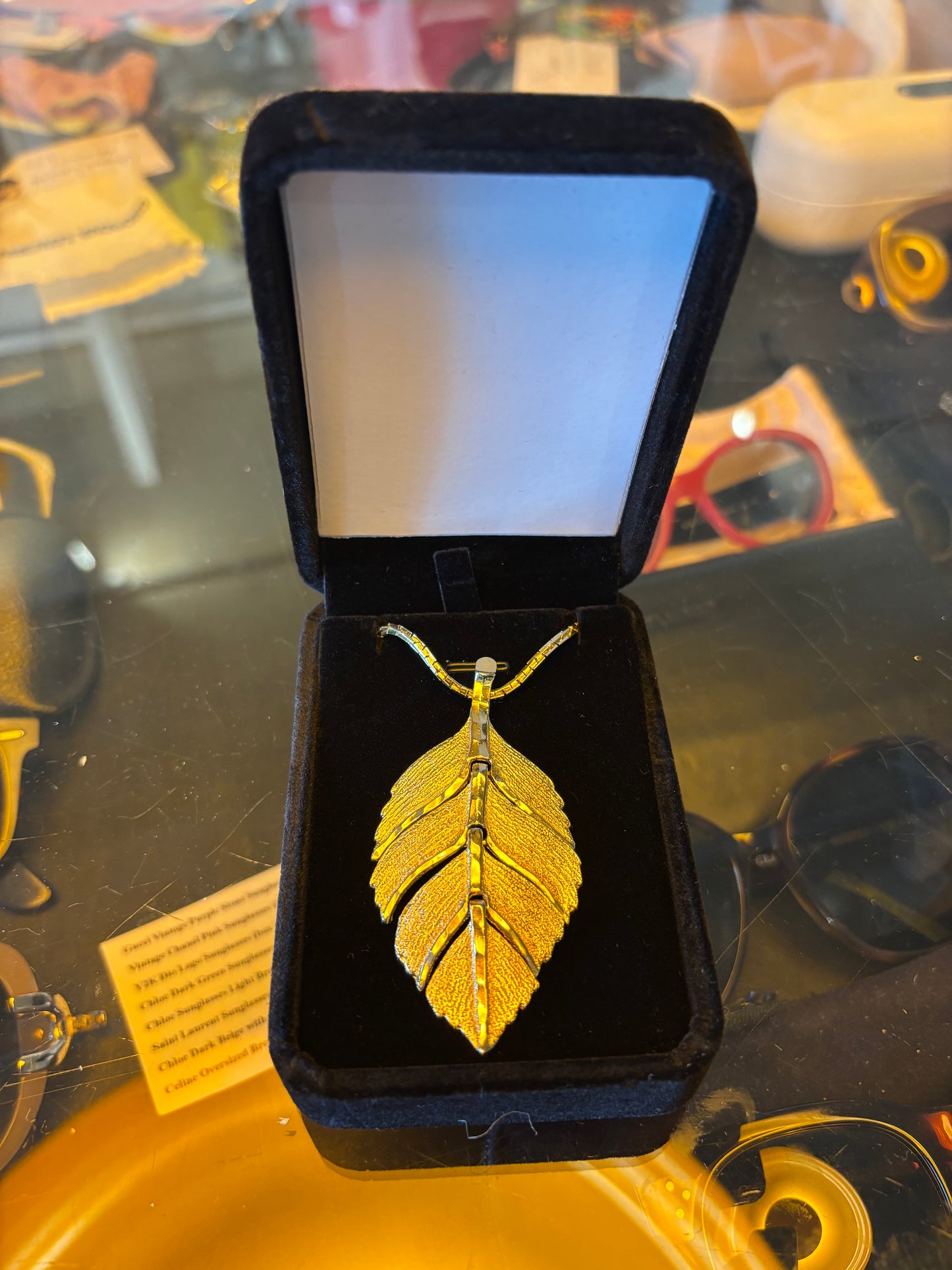 Vintage Leaf Necklace