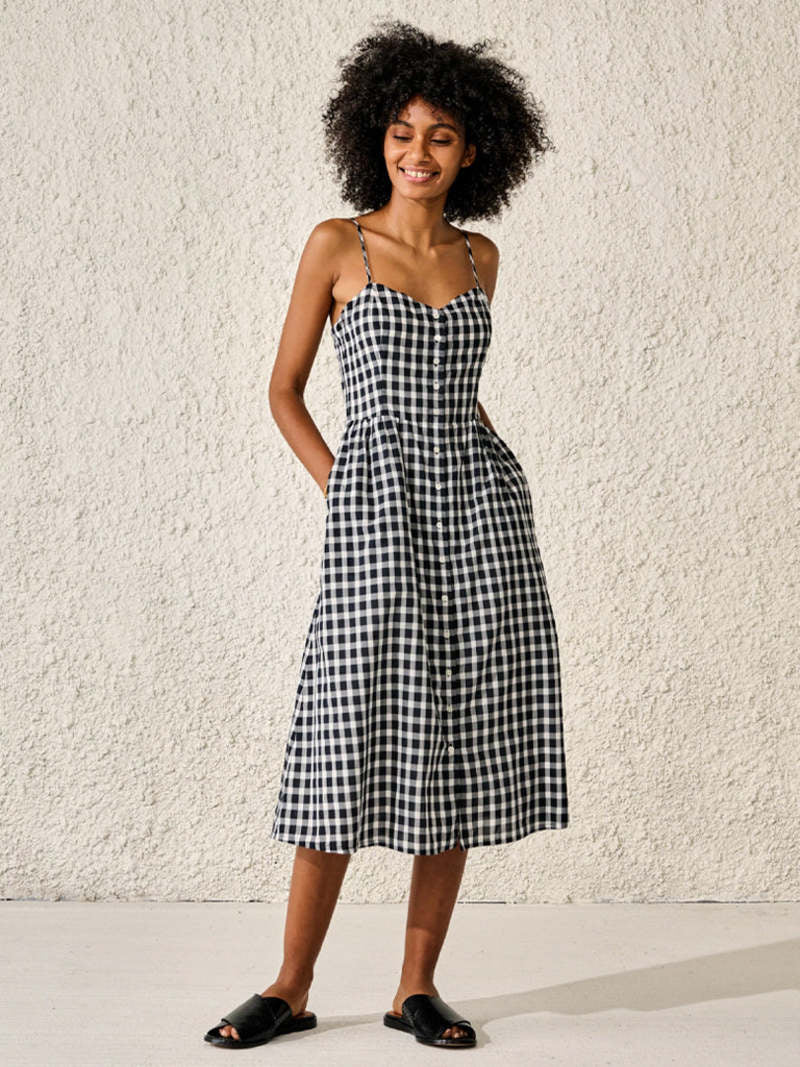 Bellerose black White Gingham Sundress