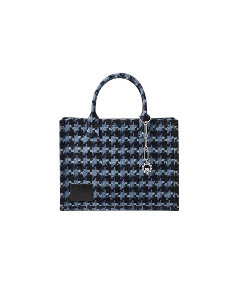 Sandro Kasbah Blue Tweed Tote