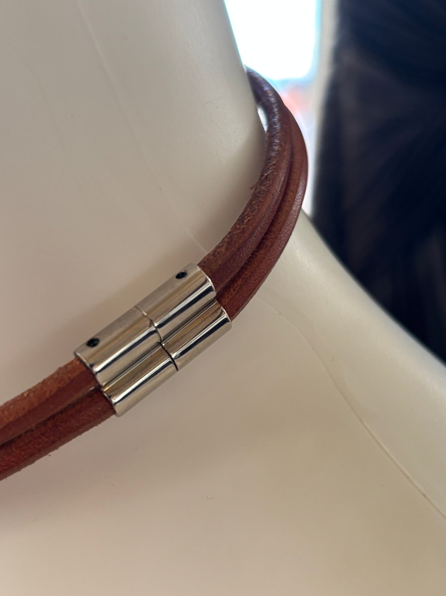 Hermes Leather Choker