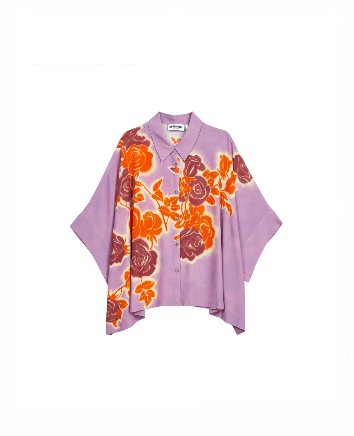 Essentiel Antwerp Lilac Floral Oversized Blouse