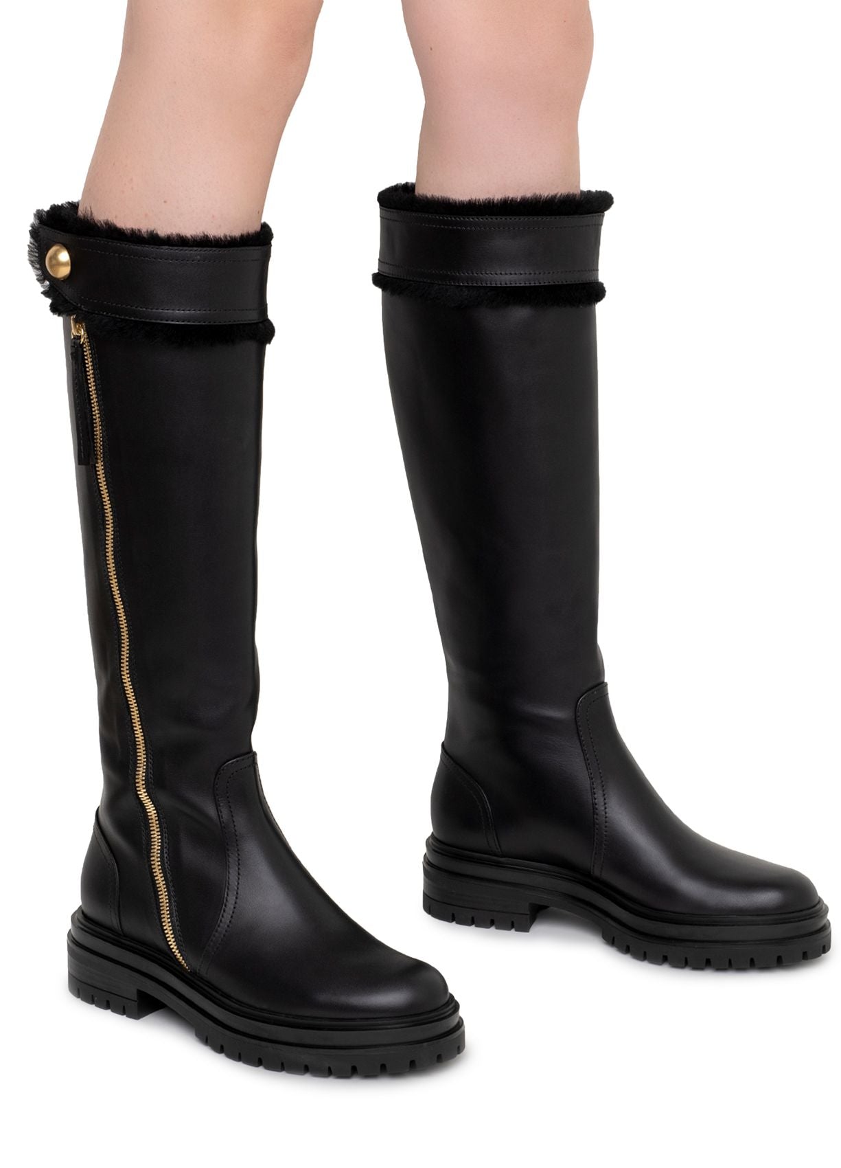 Gianvito Rossi Knee High Leather Boots