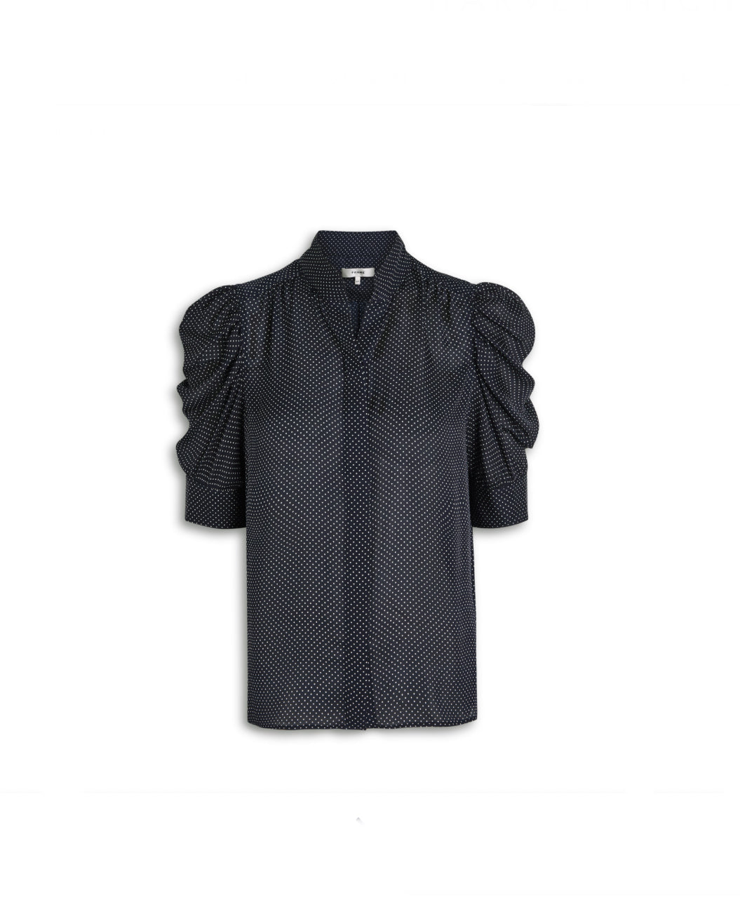 Frame Silk Polka Dot Top